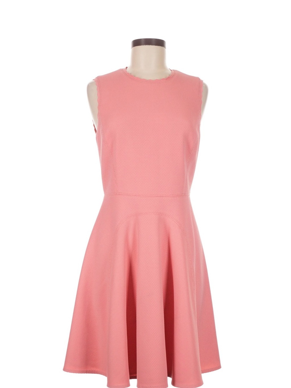 Rebecca Taylor size 6 Sleeveless Coral Pink Fit-and-Flare Dress